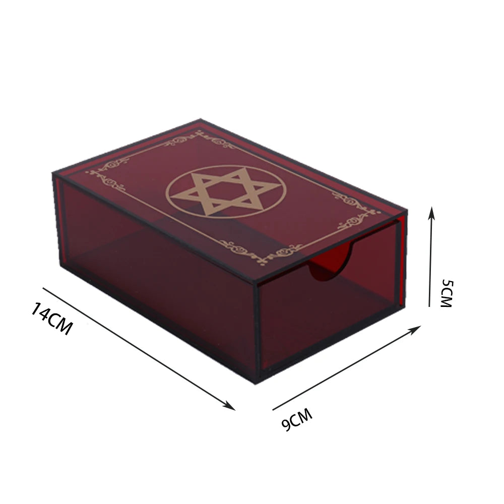Gold Foil Tarot Dark Red