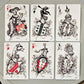 Heraldic Playing Cards, Hand-Drawn Lenormand Oracle Cards