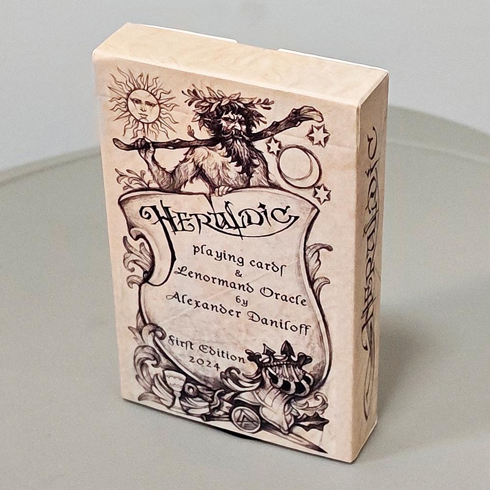 Heraldic Playing Cards, Hand-Drawn Lenormand Oracle Cards