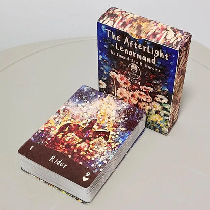 Afterlight Lenormand Deck and 12 Pcs Zodiac Oracle Cards