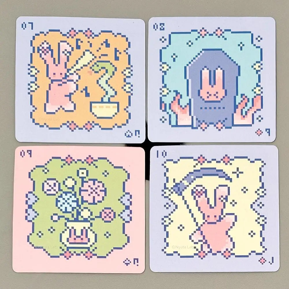 Kawaii Pixel Art Pinkish Lenormand Deck