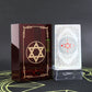 Gold Foil Tarot Dark Red