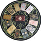 Gold Foil Tarot Dark Red