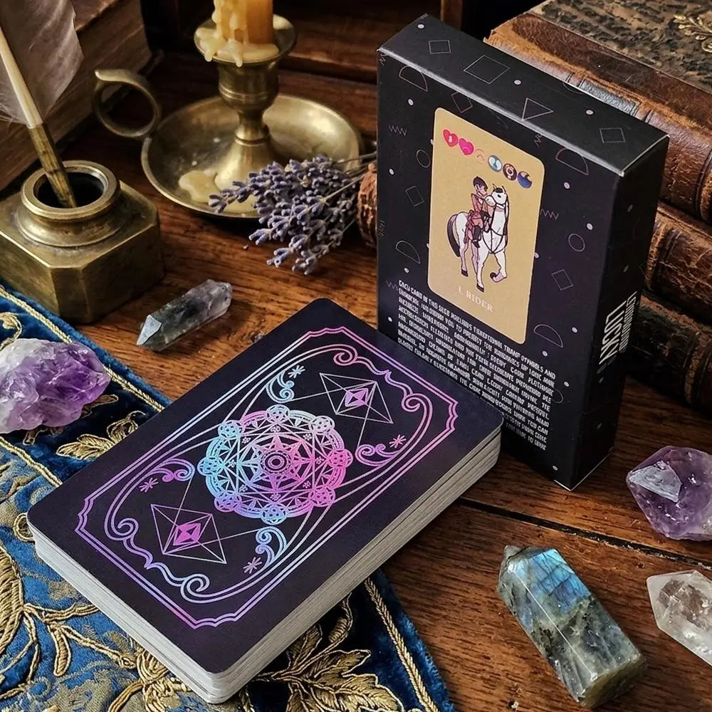 Lenormand Lucky Pro Deck – with Astrology, Planet & 4 Element Symbols, Color-Coded Meanings