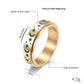 Fashion Luminous Moon Star Spinner RIng