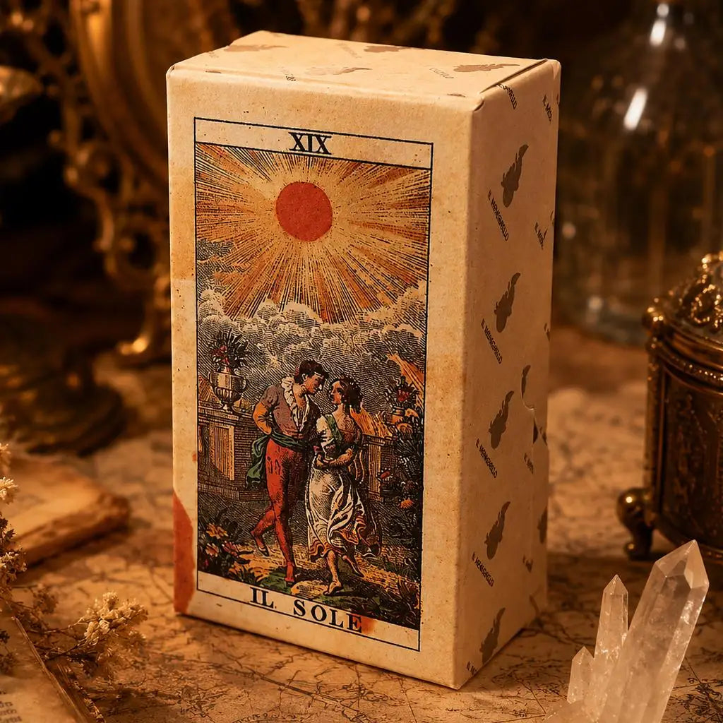 Tarot Soprafino 1830 Vintage Italian Tarot Deck in Rigid Box, Historical Reproduction