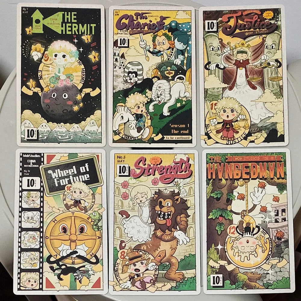 Vintage Rubber Hose Tarot Deck