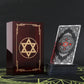 Gold Foil Tarot Dark Red