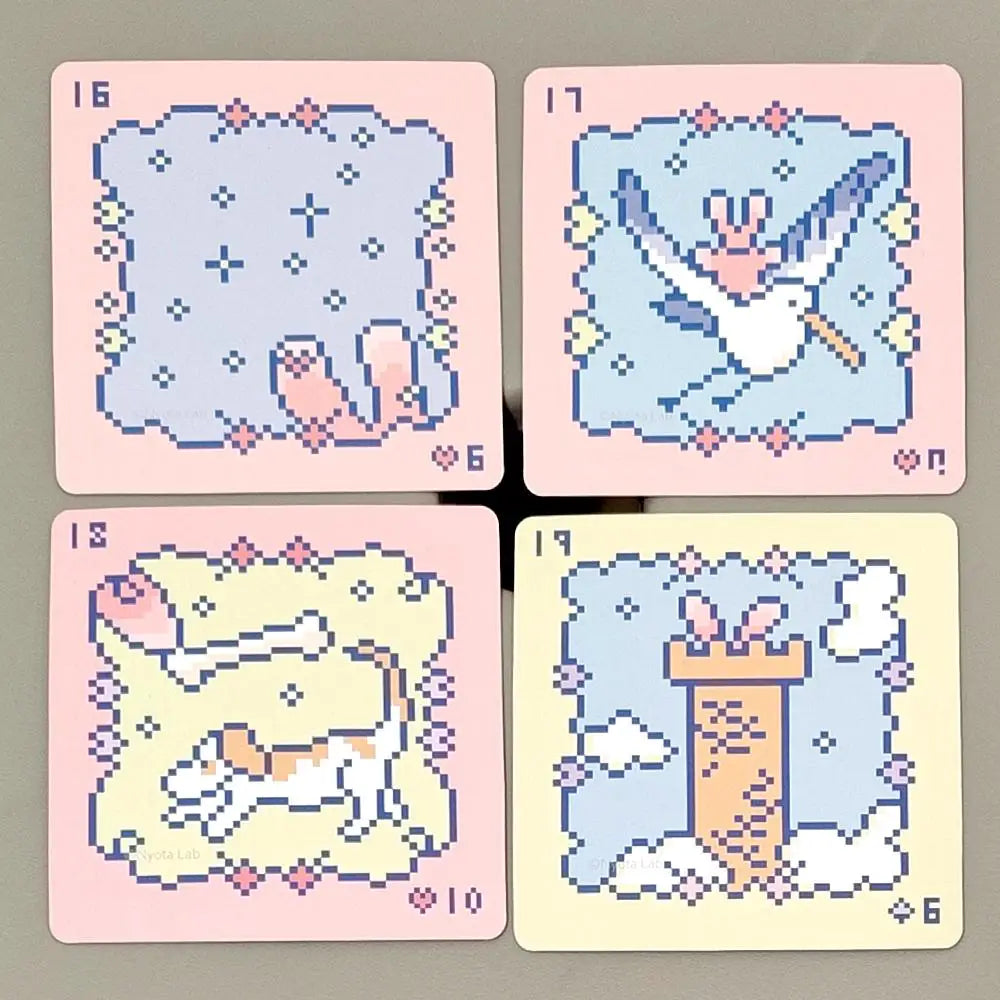 Kawaii Pixel Art Pinkish Lenormand Deck