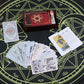 Gold Foil Tarot Dark Red