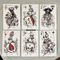 Heraldic Playing Cards, Hand-Drawn Lenormand Oracle Cards